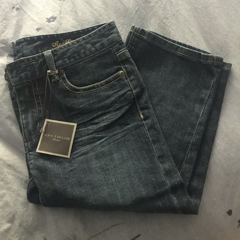 NWT Ann Taylor Cropped Jeans